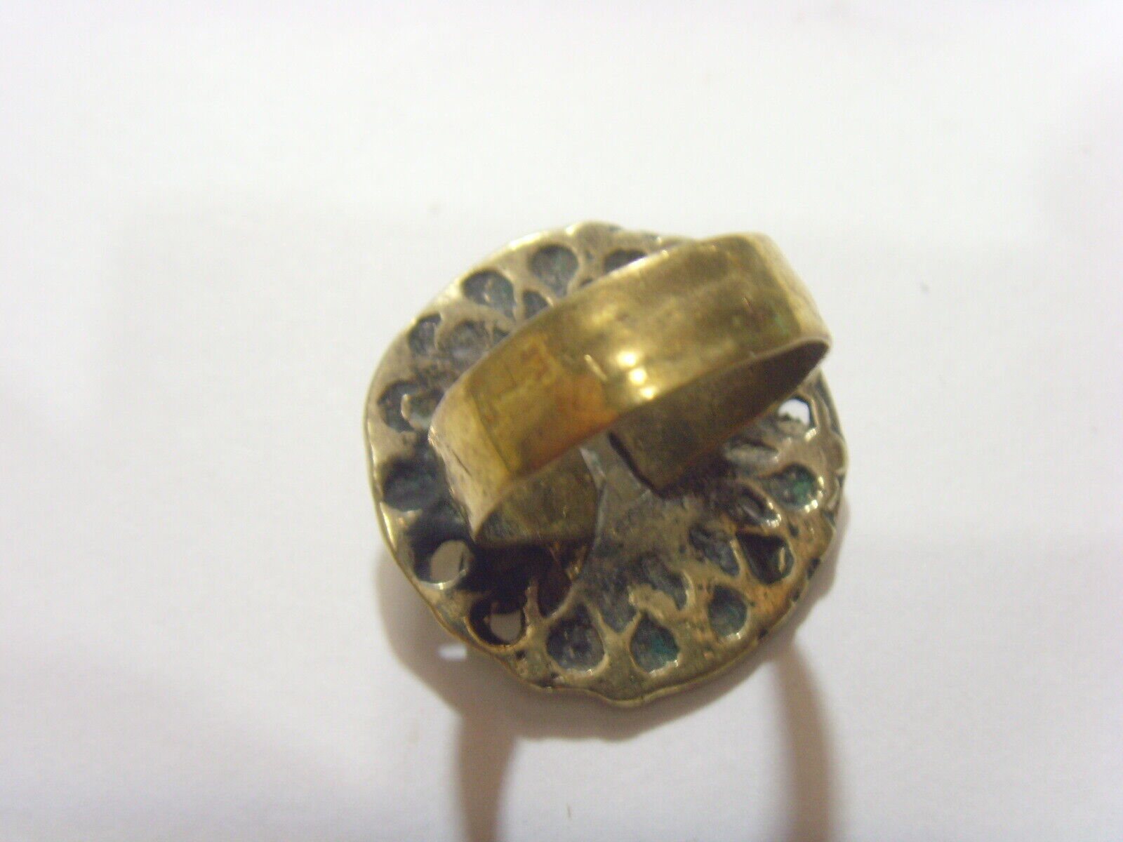1700s antique nomadic tribal wedding ring size 9 central Asia artifact 50891