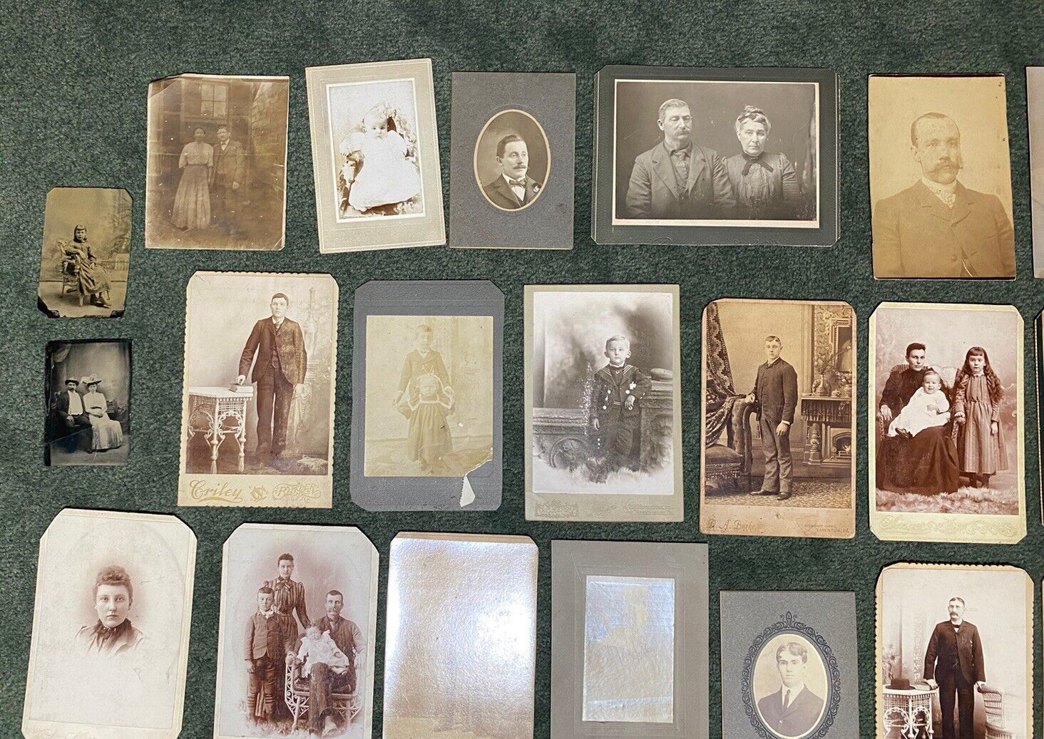 BUTLER PA Large LOT Of Antique Real Photos Cabinet Cards Tintypes 1800s 1 Family