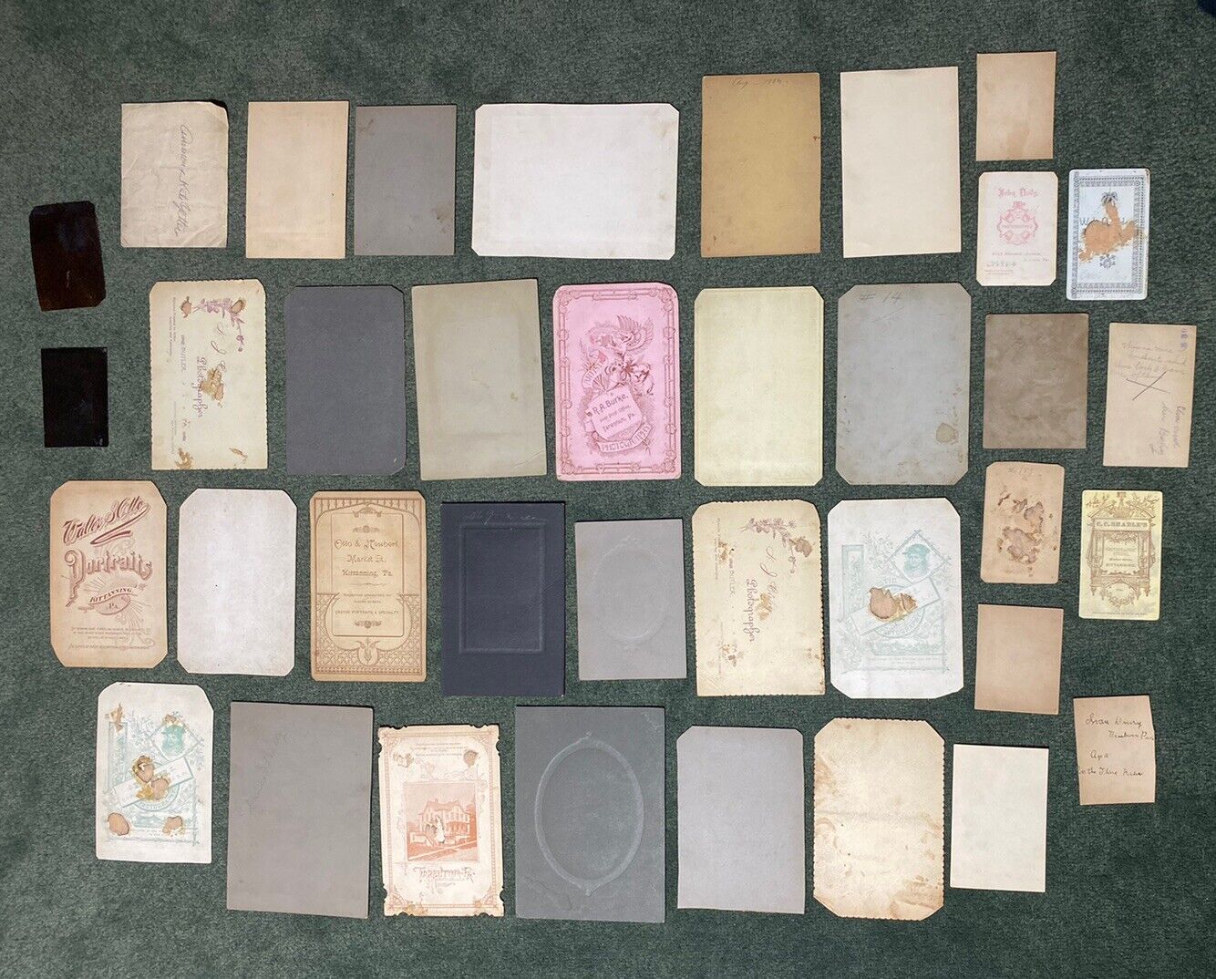 BUTLER PA Large LOT Of Antique Real Photos Cabinet Cards Tintypes 1800s 1 Family