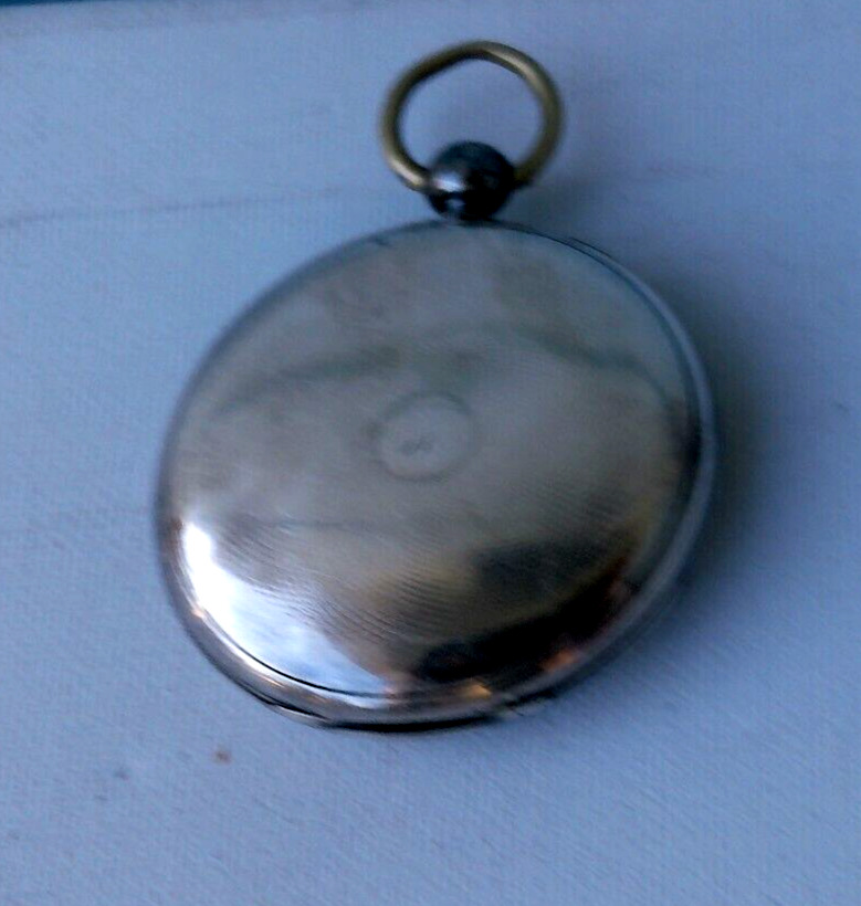 ANTIQUE 1800's  SILVER POCKET WATCH SIGNED J. GLOVER LONDON NON WORKING