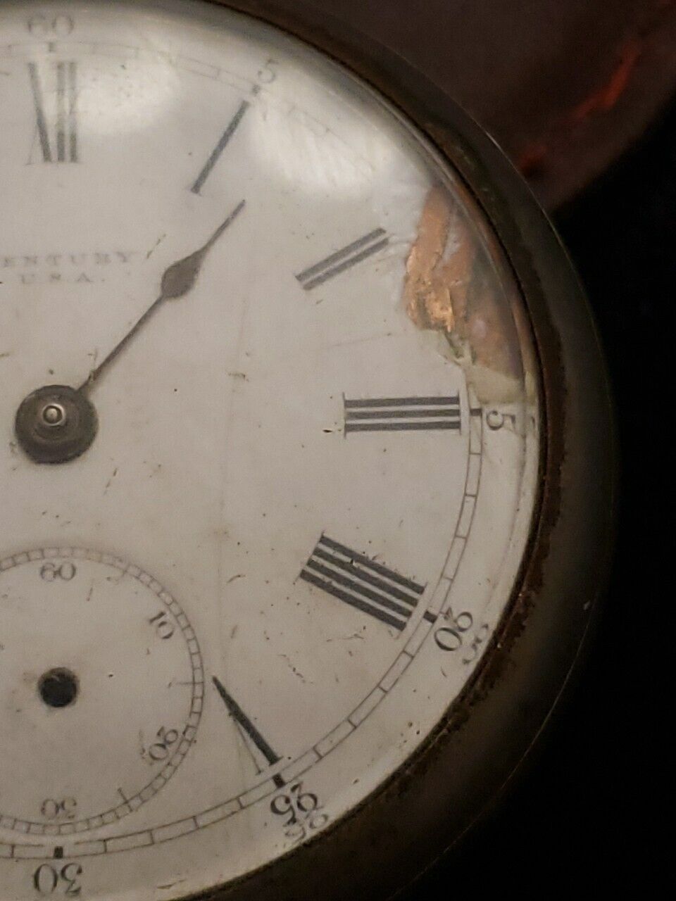 1800's Century USA Open Face Pocket Watch Size 18 Not Working