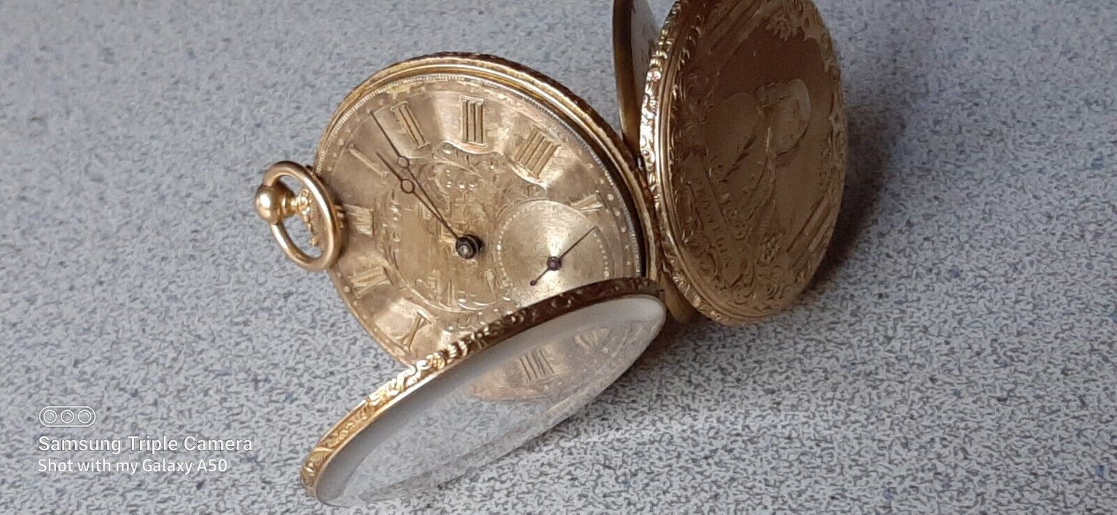 ANTIQUE MJ TOBIAS RARE LATE 1800'S BEN FRANKLIN 18K GOLD KW/KS POCKET WATCH TICS