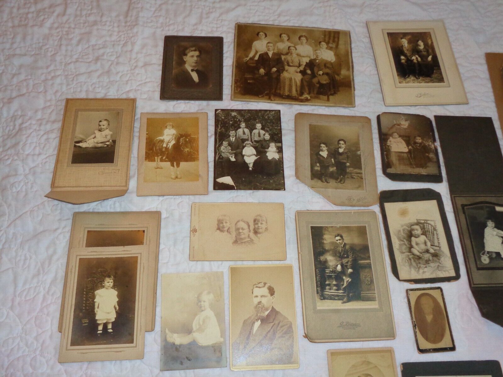 Photograph Collection Antique Late 1800s Early 1900s Families People Children