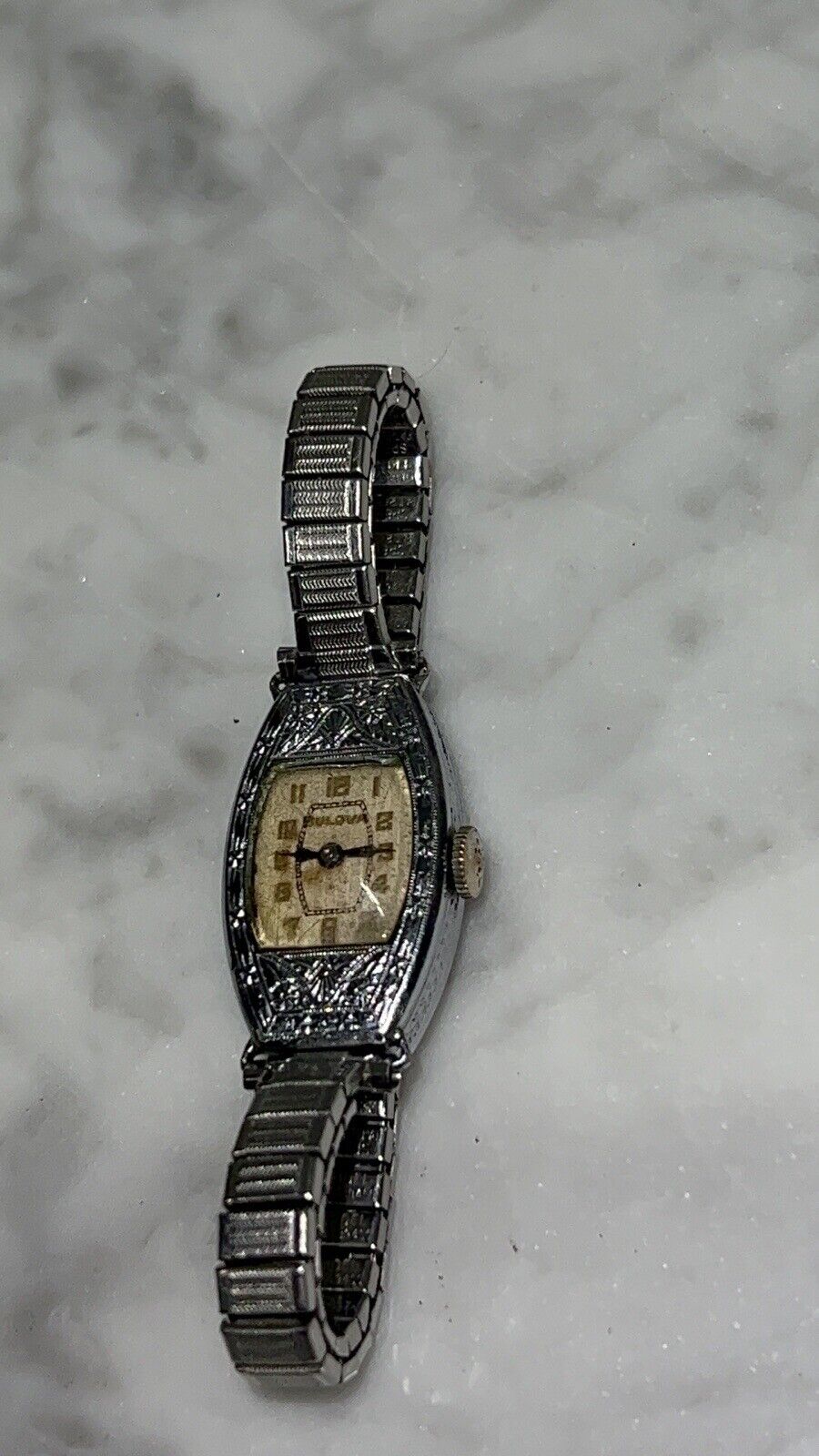 Vintage Bulova Art Deco Rare 1900s Watch - Case back Stamped - Antique Rare