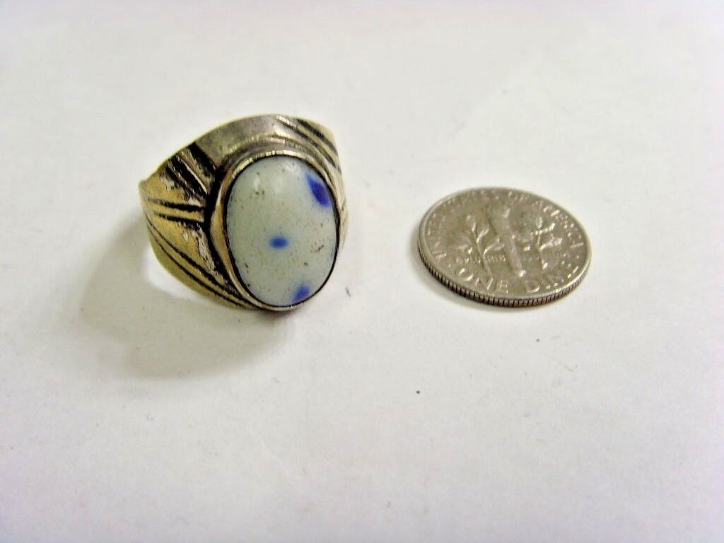 1800s antique Islamic Nomads tribal ring 7 size central Asia religious 48198