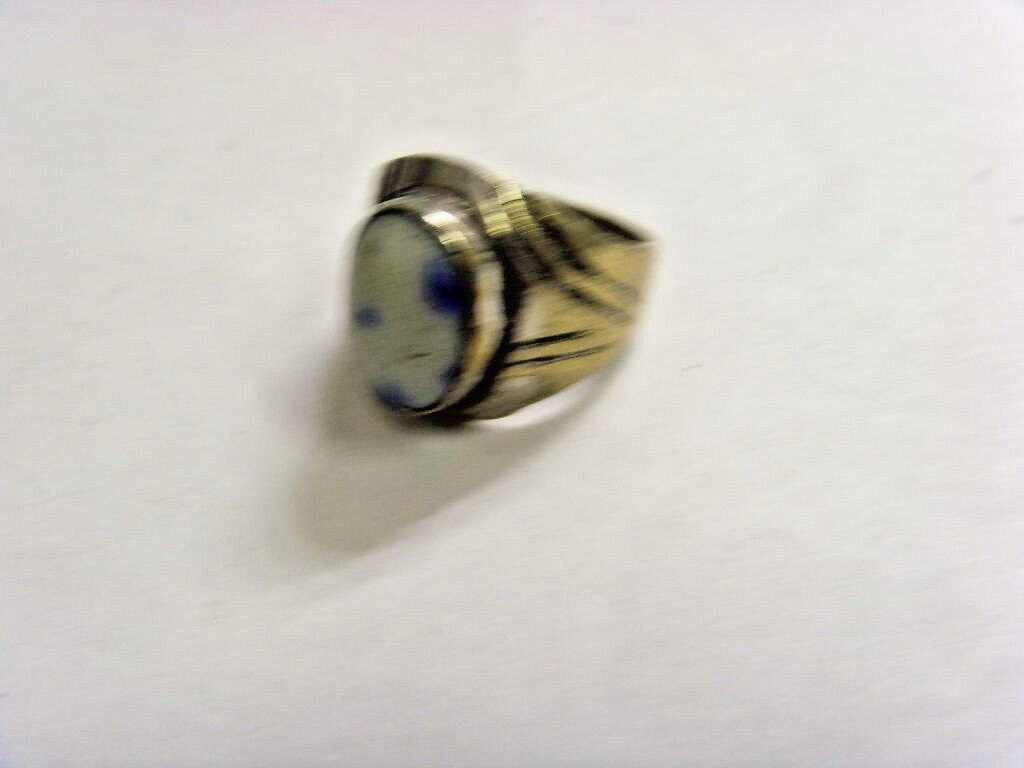 1800s antique Islamic Nomads tribal ring 7 size central Asia religious 48198