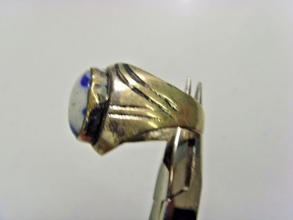 1800s antique Islamic Nomads tribal ring 7 size central Asia religious 48198