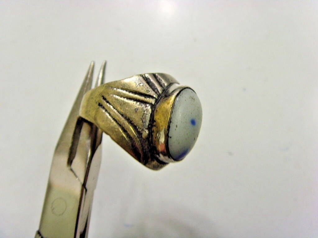 1800s antique Islamic Nomads tribal ring 7 size central Asia religious 48198