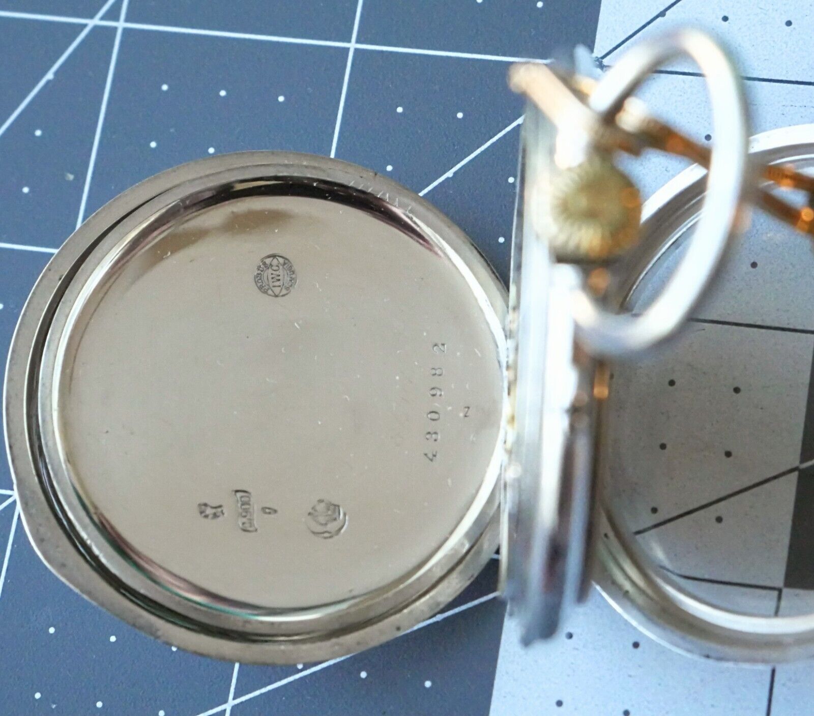 Vintage 1900's IWC International Watch Co. Schaffhausen Silver Antique Pocket...