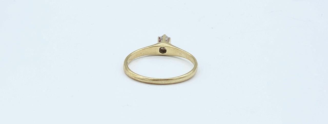 Antique 1900s Victorian European-Cut .10 pt Diamond Engagement Ring Sz 8