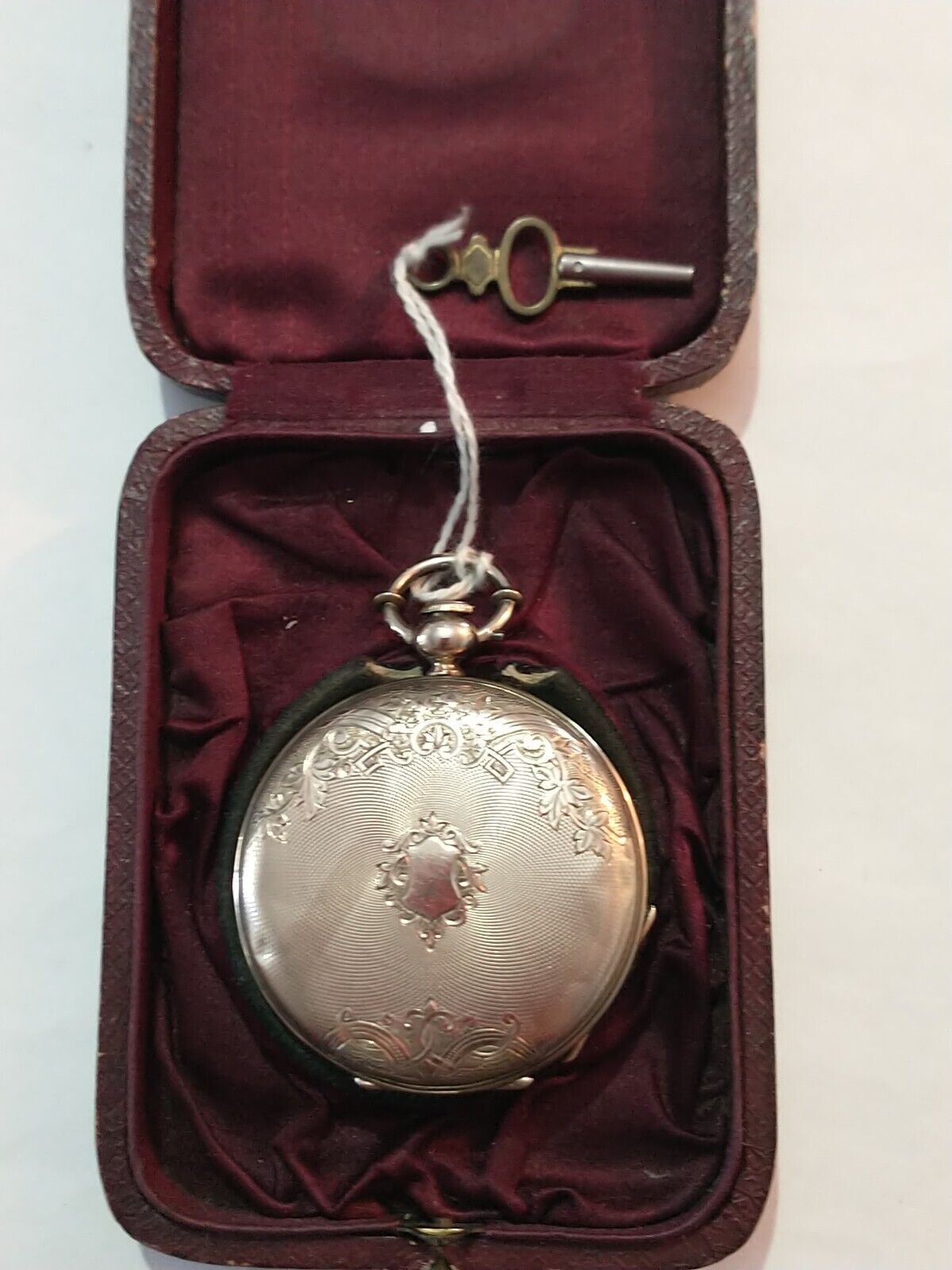 Antique H. Huguenin Key Wind Pocket Watch 8K Gold Case Key Wind Mid 1800s Work's