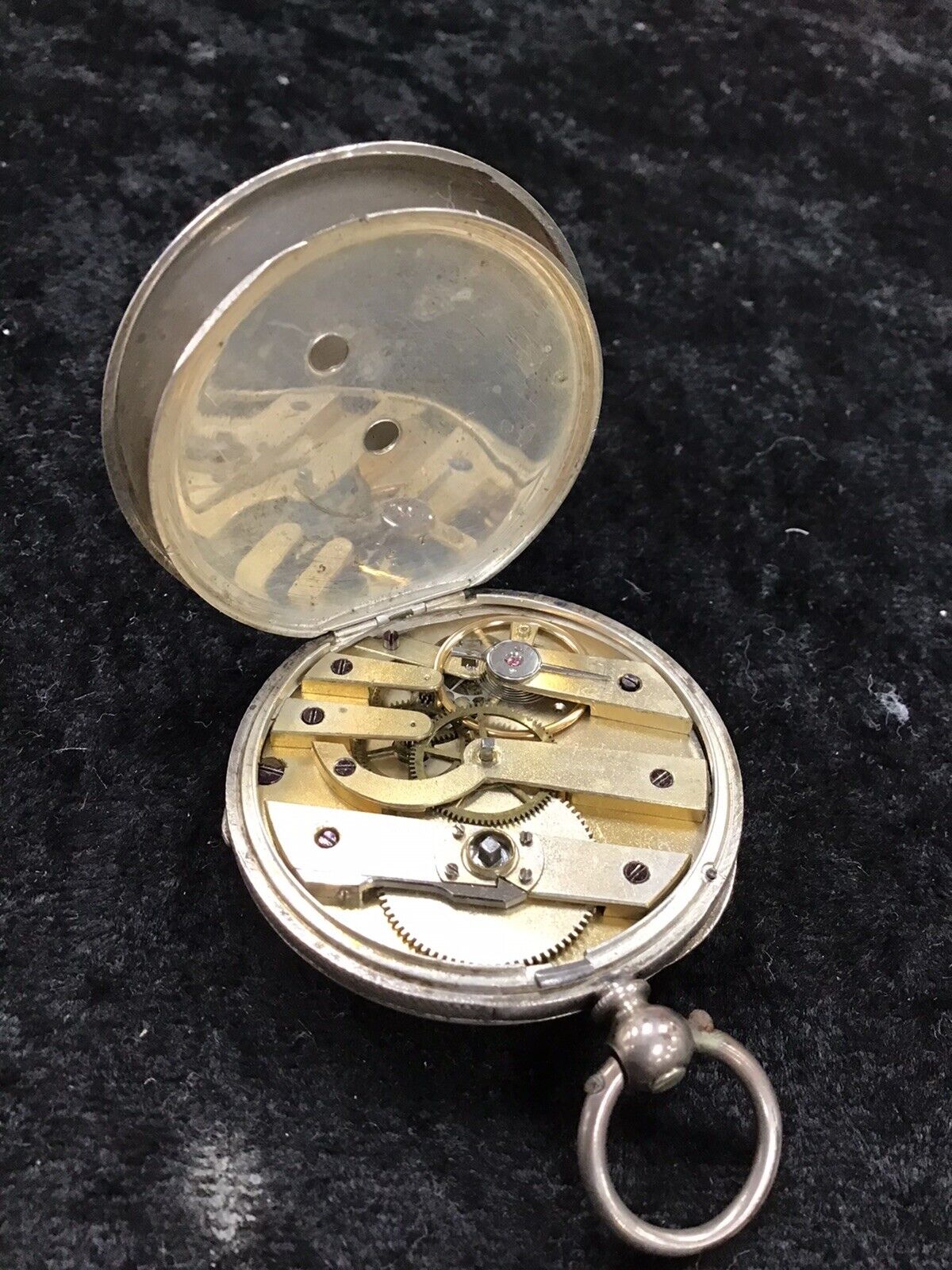 Mid 1800s Le Coultre Swiss Bar Ebauche Pocket Watch Working