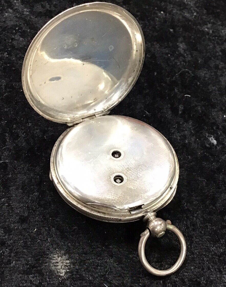 Mid 1800s Le Coultre Swiss Bar Ebauche Pocket Watch Working