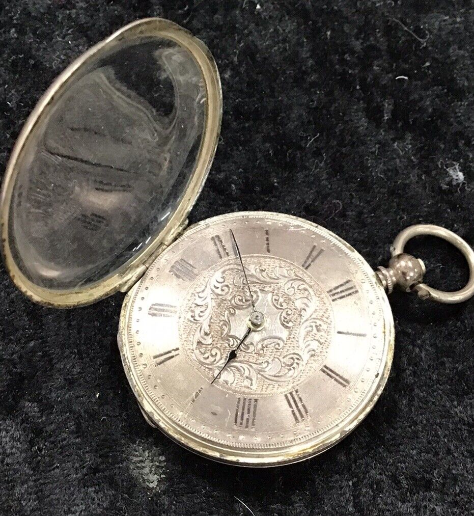Mid 1800s Le Coultre Swiss Bar Ebauche Pocket Watch Working