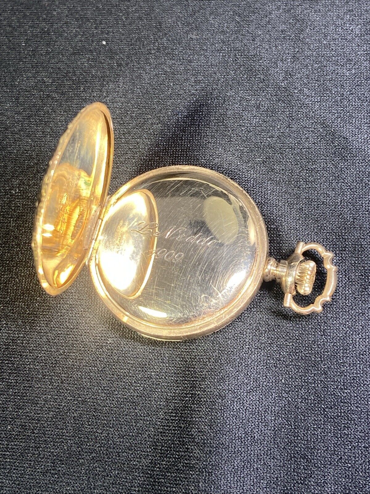 Vtg Rare Sim Peirson’s & Troy NY Pocket Watch Runs Late 1800’s Engraved 1909