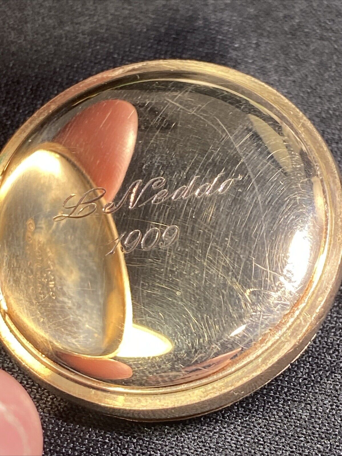 Vtg Rare Sim Peirson’s & Troy NY Pocket Watch Runs Late 1800’s Engraved 1909