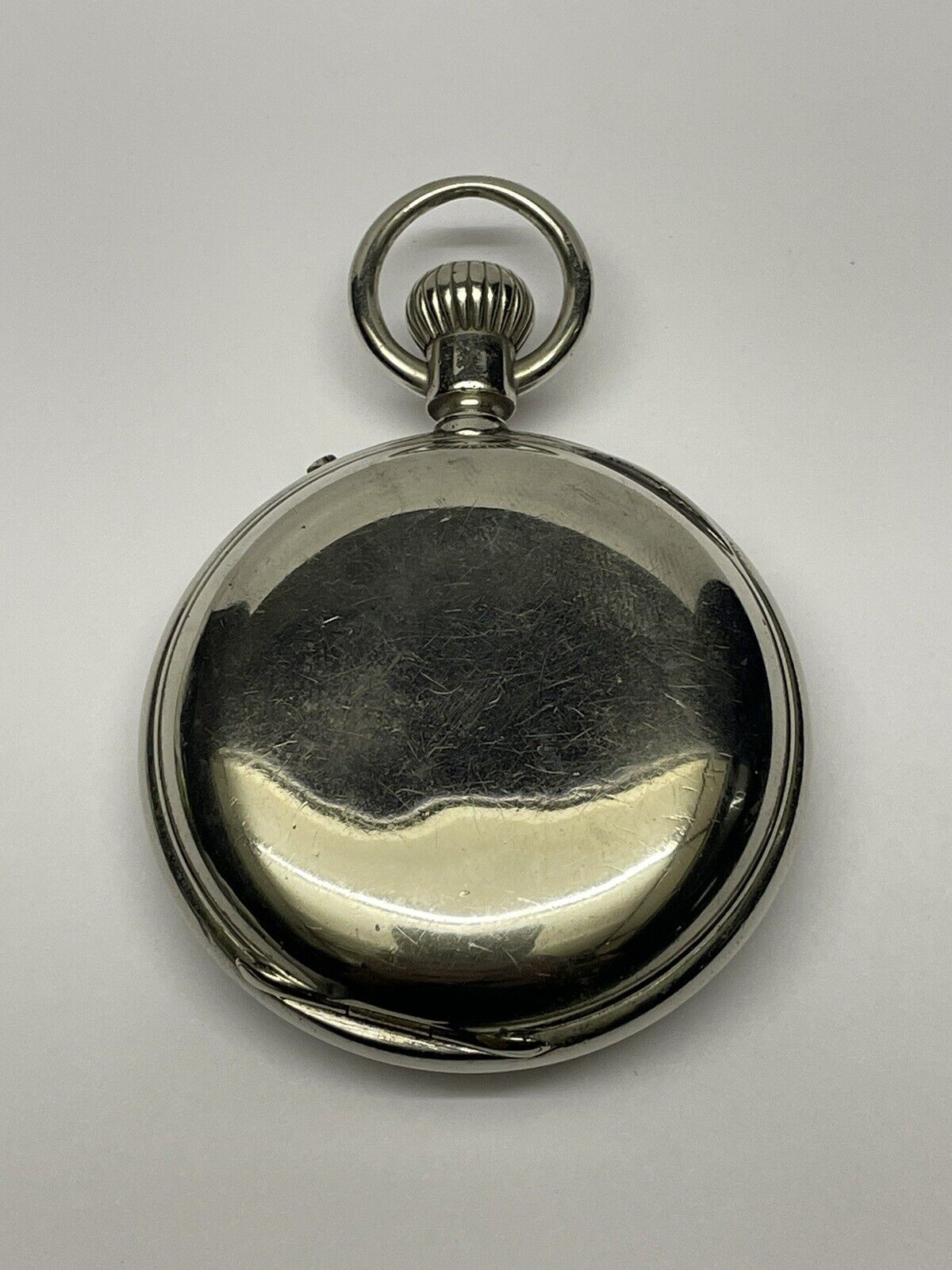 Cross and Beguelin Pocket Watch Key Wind, Runs Silver Runs Parts/Repair 1800’s