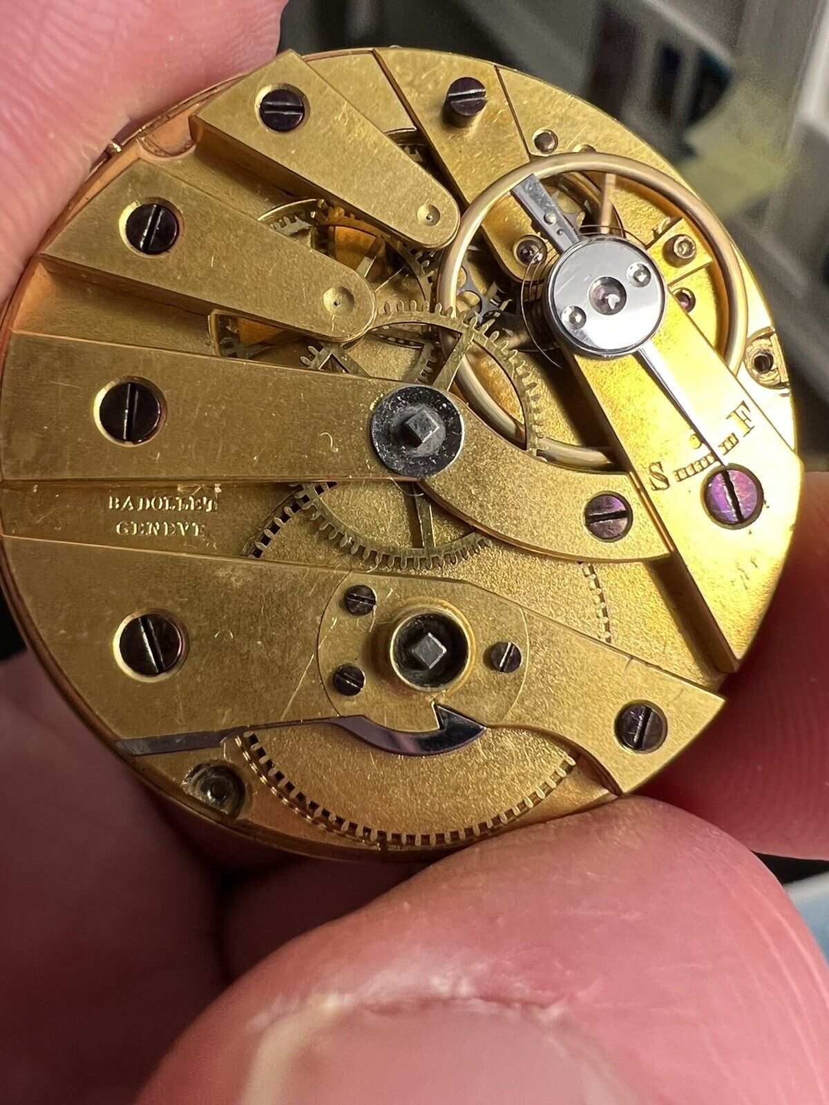 JJ Badollet movement size 8 early 1800s