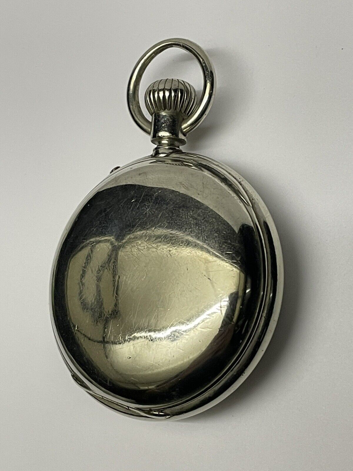 Cross and Beguelin Pocket Watch Key Wind, Runs Silver Runs Parts/Repair 1800’s