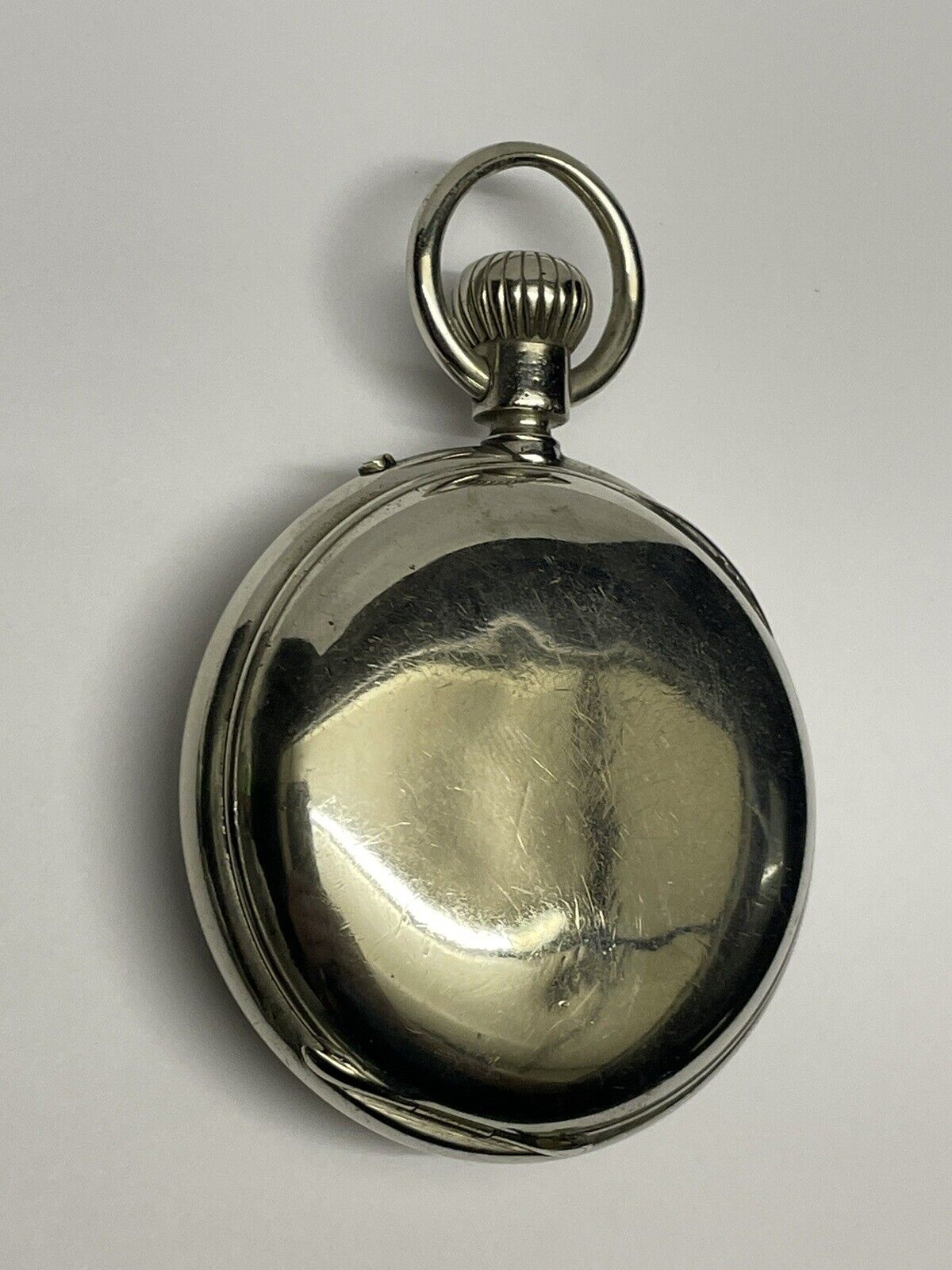 Cross and Beguelin Pocket Watch Key Wind, Runs Silver Runs Parts/Repair 1800’s