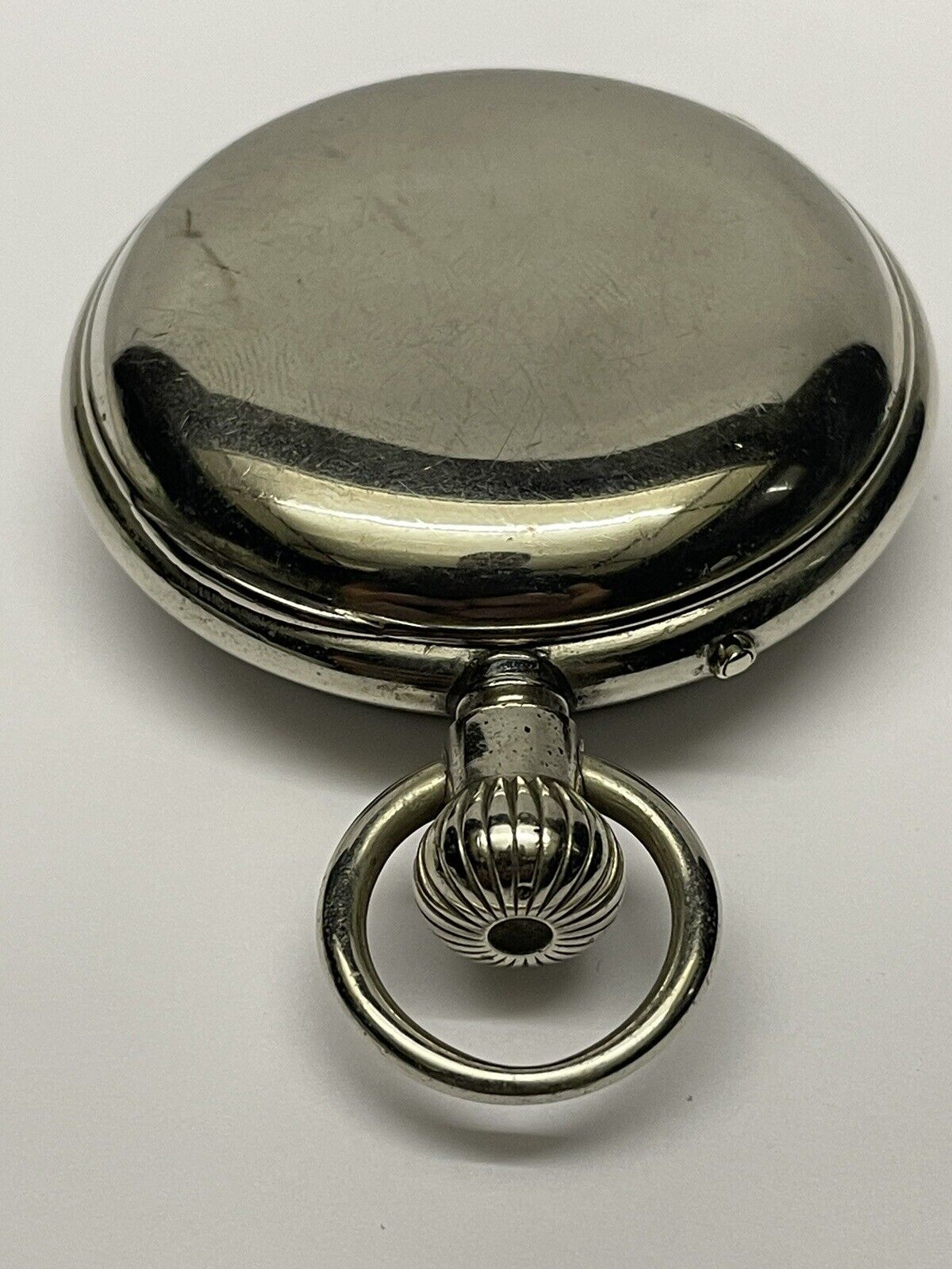 Cross and Beguelin Pocket Watch Key Wind, Runs Silver Runs Parts/Repair 1800’s