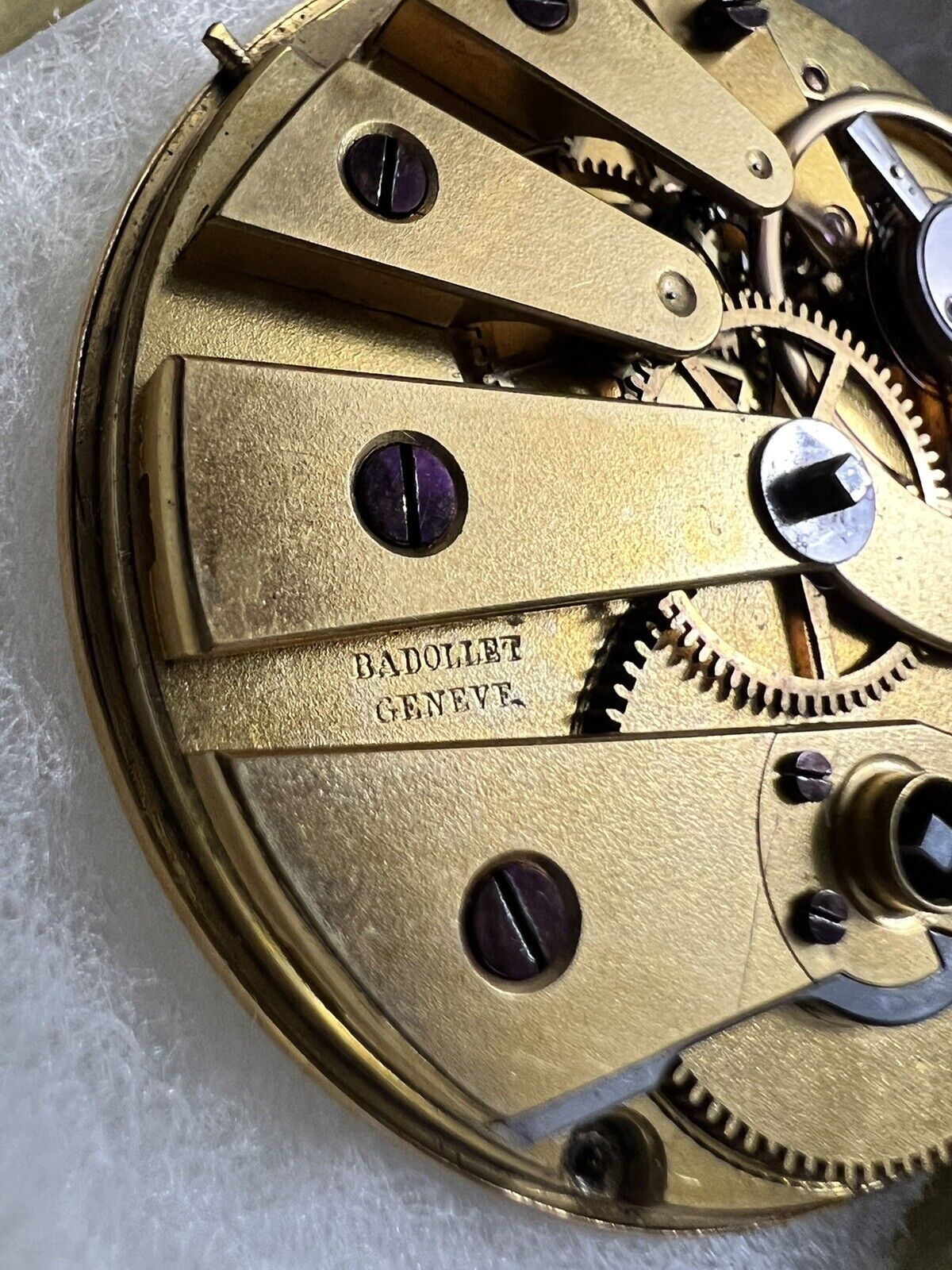 JJ Badollet movement size 8 early 1800s 