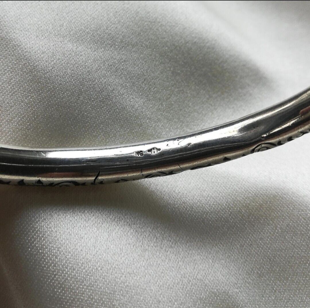 Early 1900s Sterling Silver Bangle