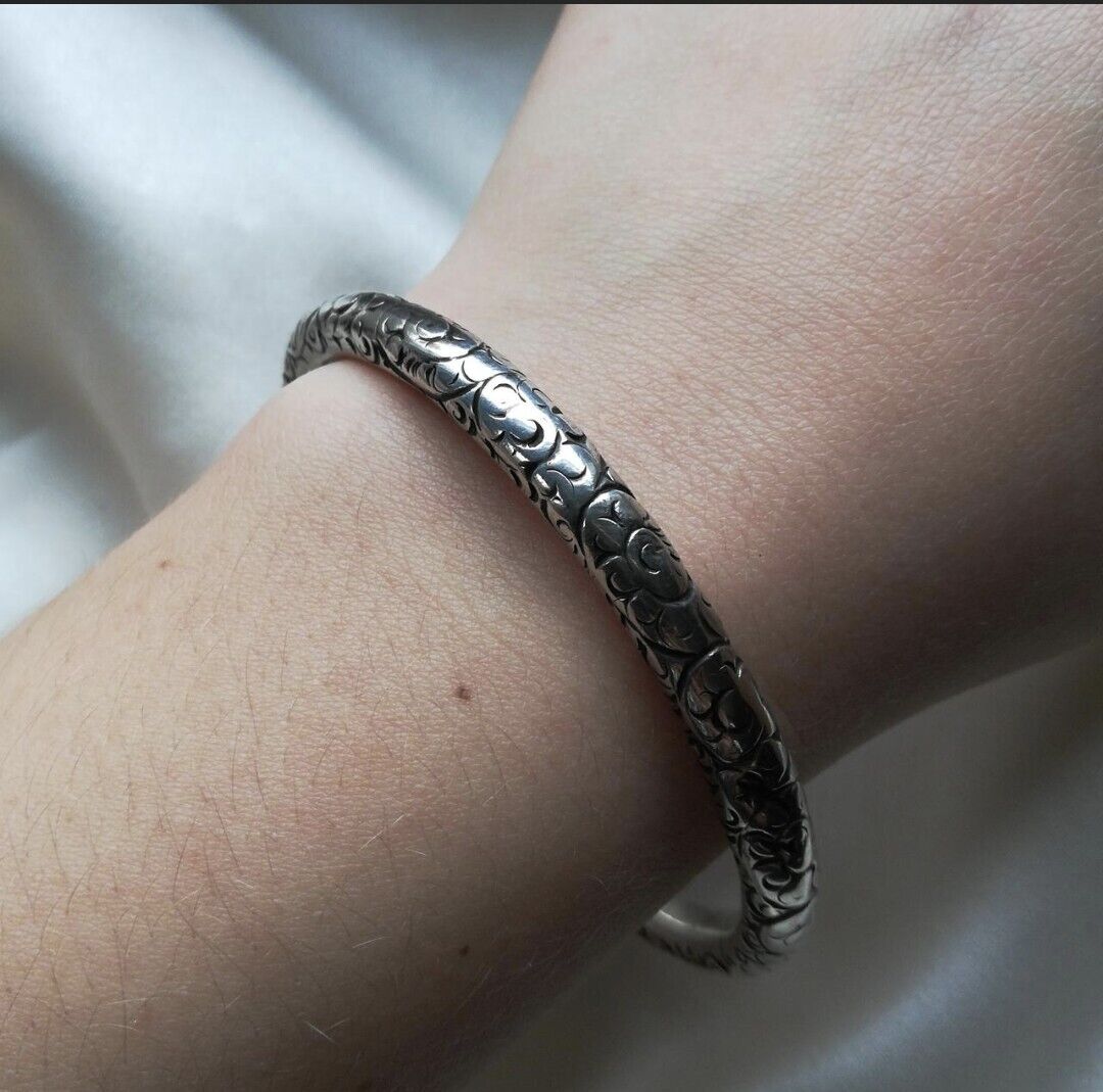 Early 1900s Sterling Silver Bangle