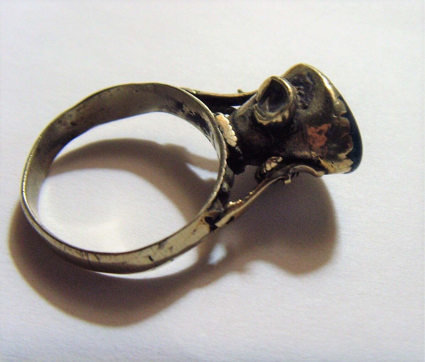 1700s antique nomadic tribal wedding ring size 10.5 as is Central Asia 52271