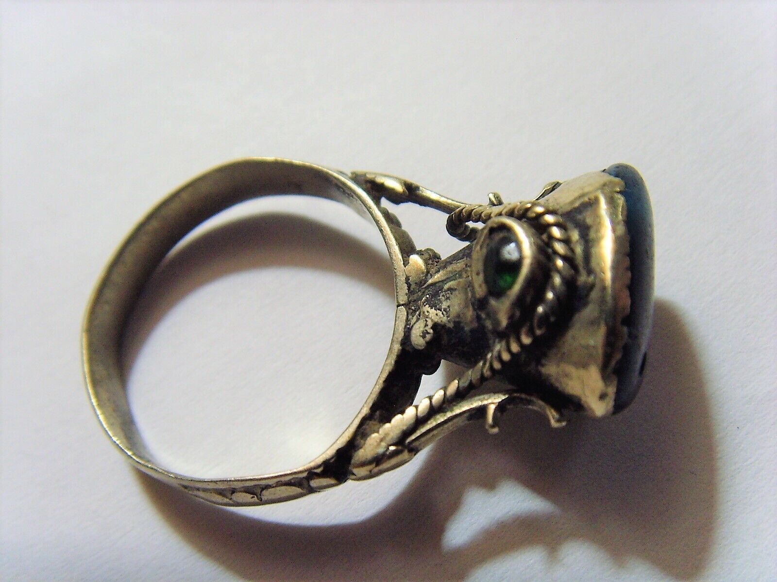 1700s antique nomadic tribal wedding ring size 10.5 as is Central Asia 52271