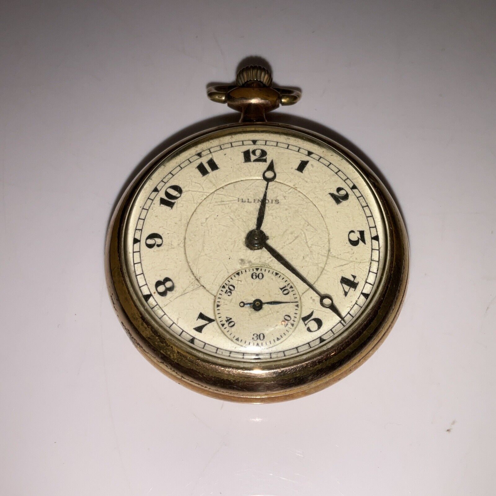 Antique ILINOIS WATCH CO.15 Jewels #2923736 Not Running As Is 1900’s