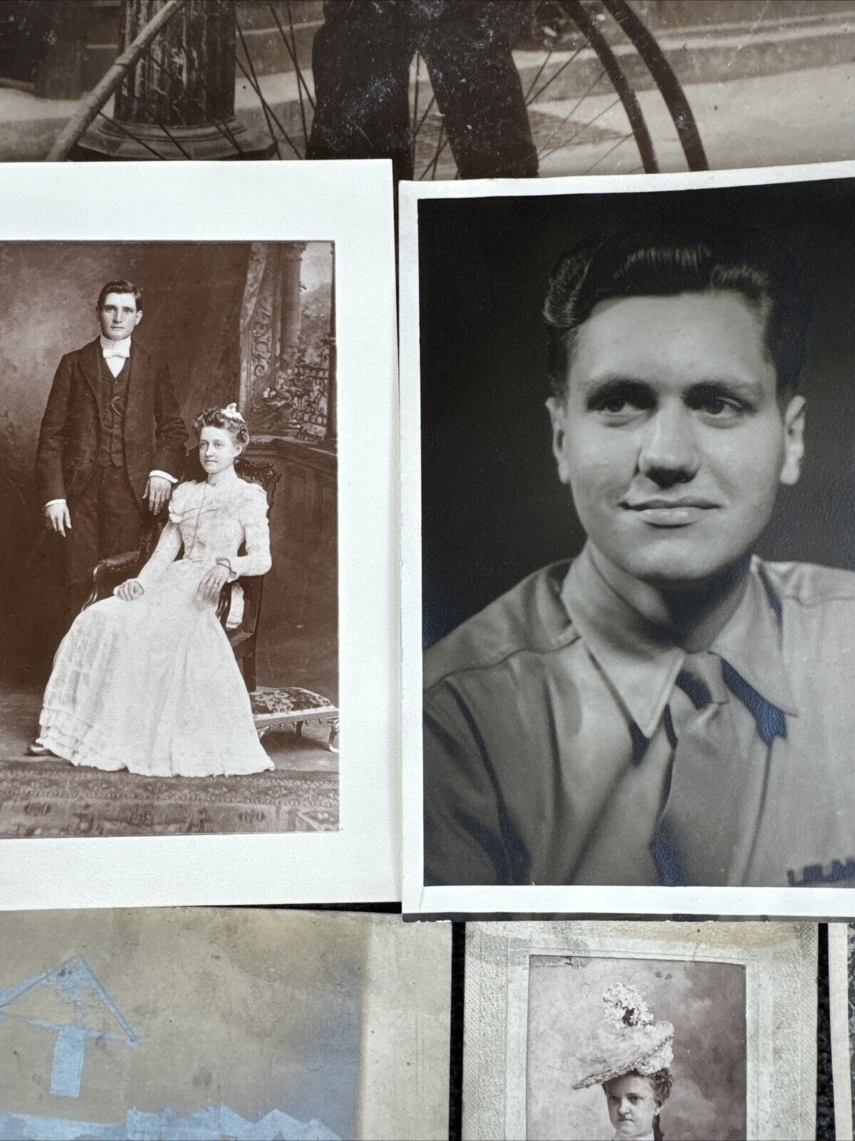 Lot/33 Old Photographs Antique Vintage Black & White Photos 1800’s, ‘54, ‘64 Etc
