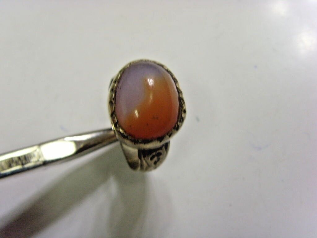 1700s antique Islamic Nomads tribal ring 9 size central Asia religious 48228