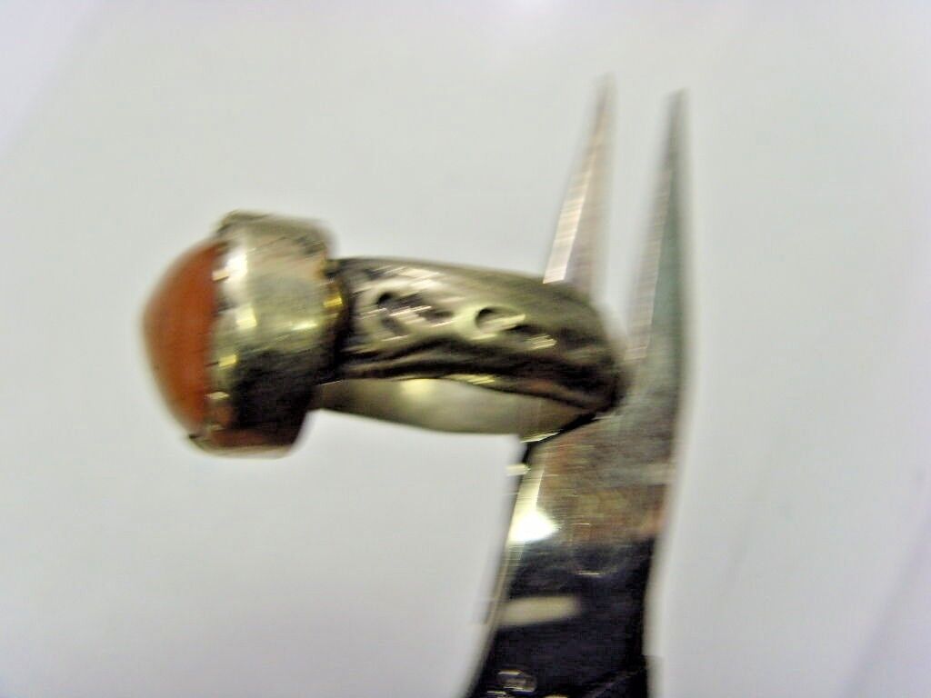1700s antique Islamic Nomads tribal ring 9 size central Asia religious 48228