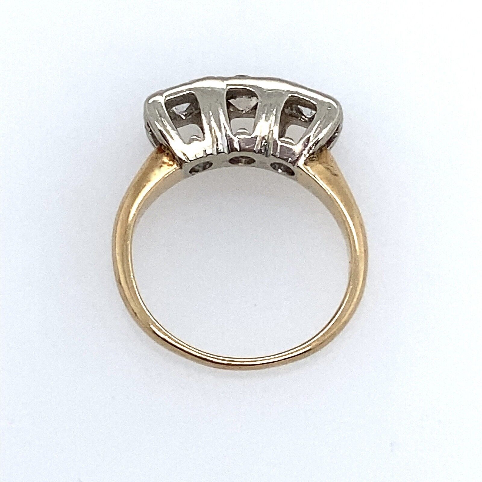 Beautiful Antique 1900's .50CT Mine Cut Diamond Band