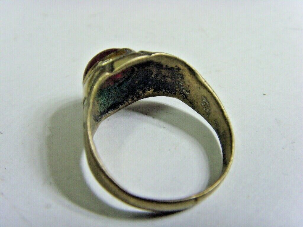 1700s antique Islamic Nomads tribal ring 8 size carnelian religious Islam 50454