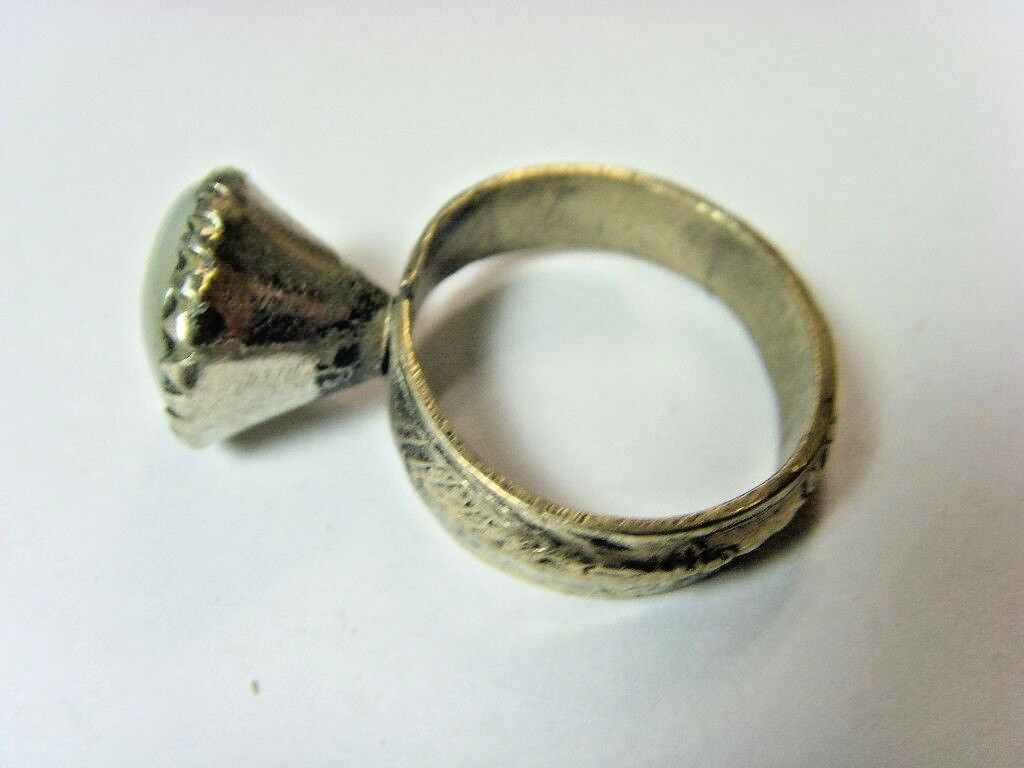 1700s antique Bedouin Nomads tribal ring 10 SZ dagestan religious islamic 50199
