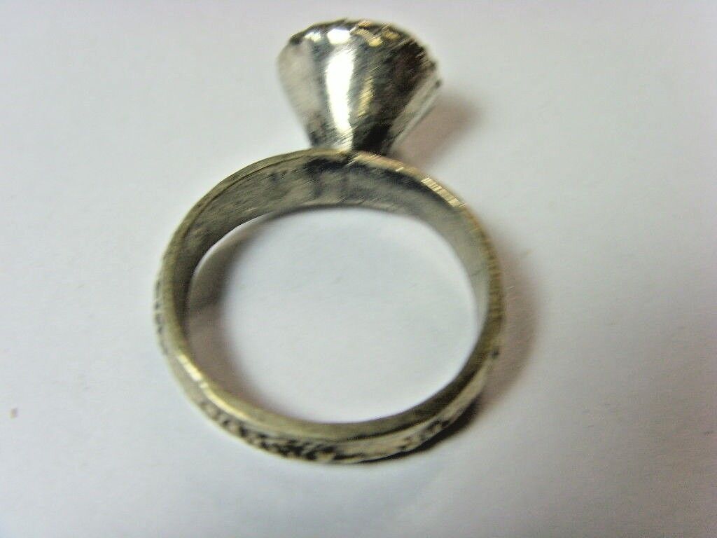 1700s antique Bedouin Nomads tribal ring 10 SZ dagestan religious islamic 50199
