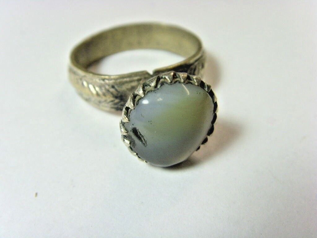1700s antique Bedouin Nomads tribal ring 10 SZ dagestan religious islamic 50199