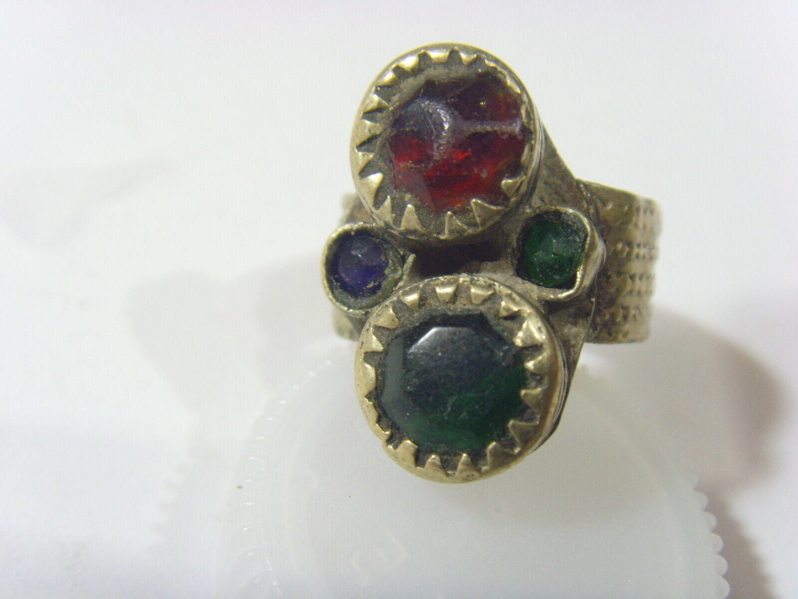 1700s antique tribal wedding ring sz 9.5 central Asia artifact ref fest 51015