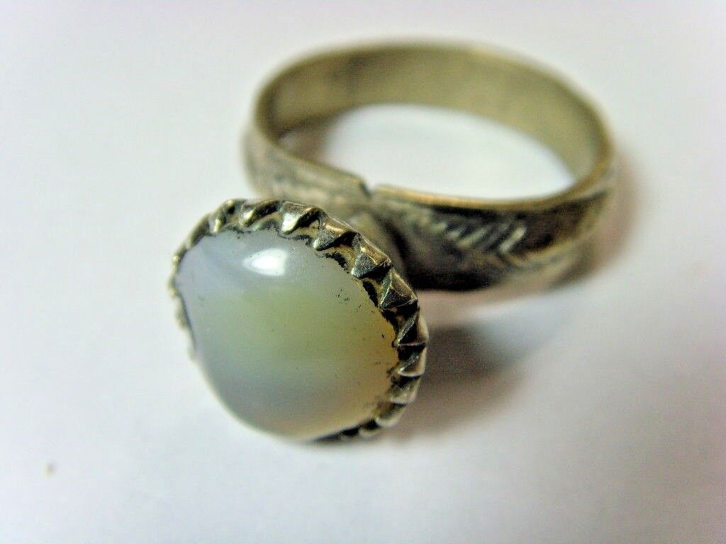 1700s antique Bedouin Nomads tribal ring 10 SZ dagestan religious islamic 50199