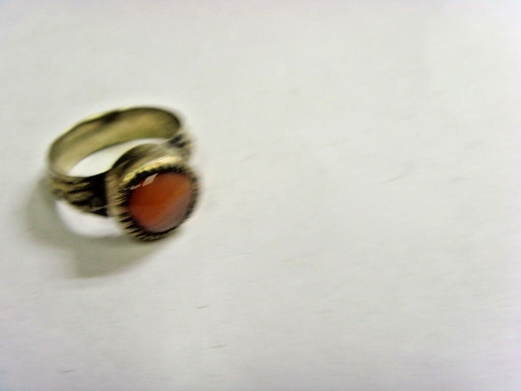 1700s antique Islamic Nomads tribal ring 9 size central Asia religious 48193