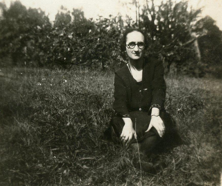 NB152 Vtg Photo WOMAN IN GLASSES, WRIST WATCH, Staunton VA c Early 1900's