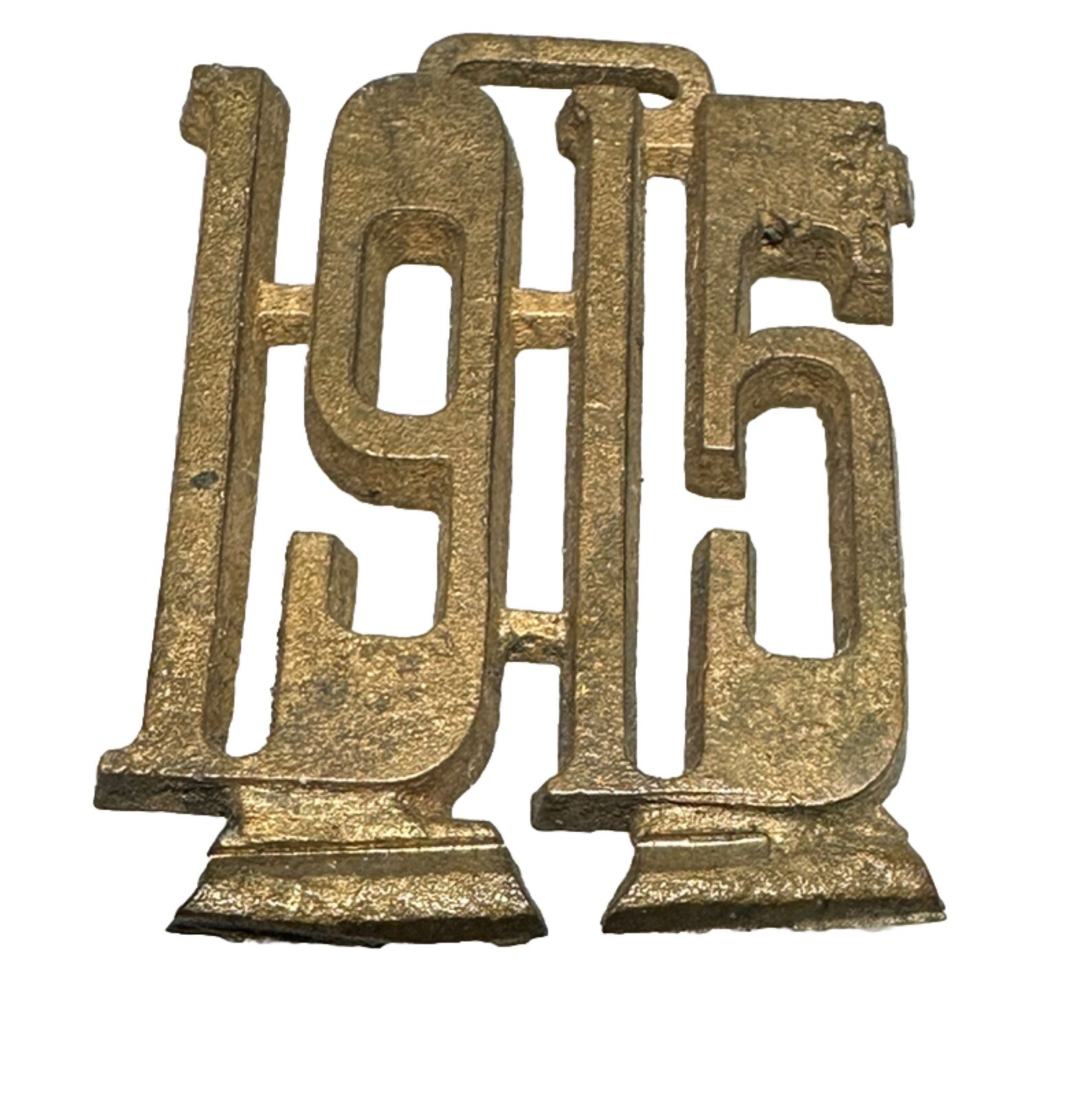 Vintage 1915 Year Date Numbers History Time Early 1900s Metal Watch Fob