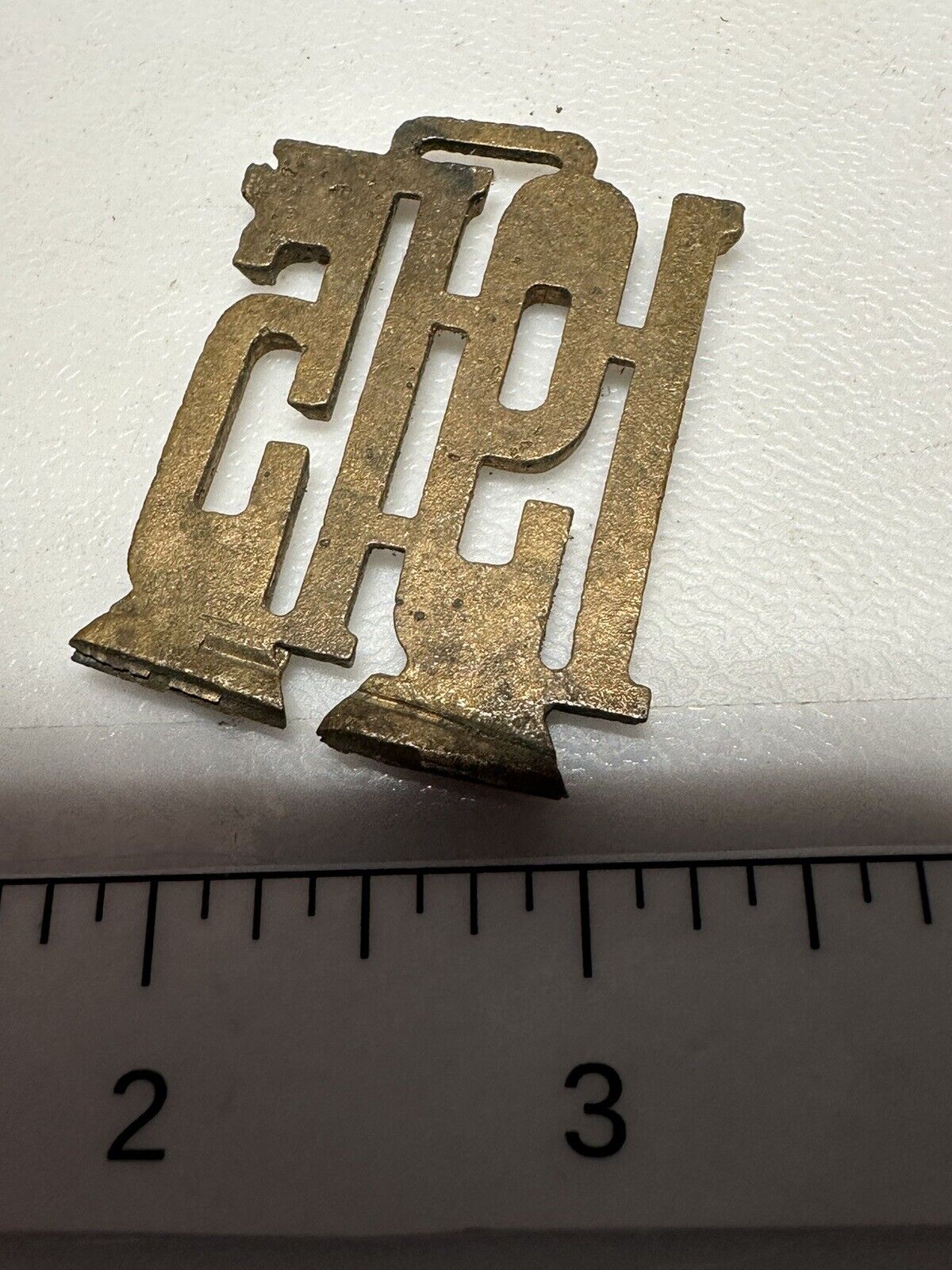 Vintage 1915 Year Date Numbers History Time Early 1900s Metal Watch Fob