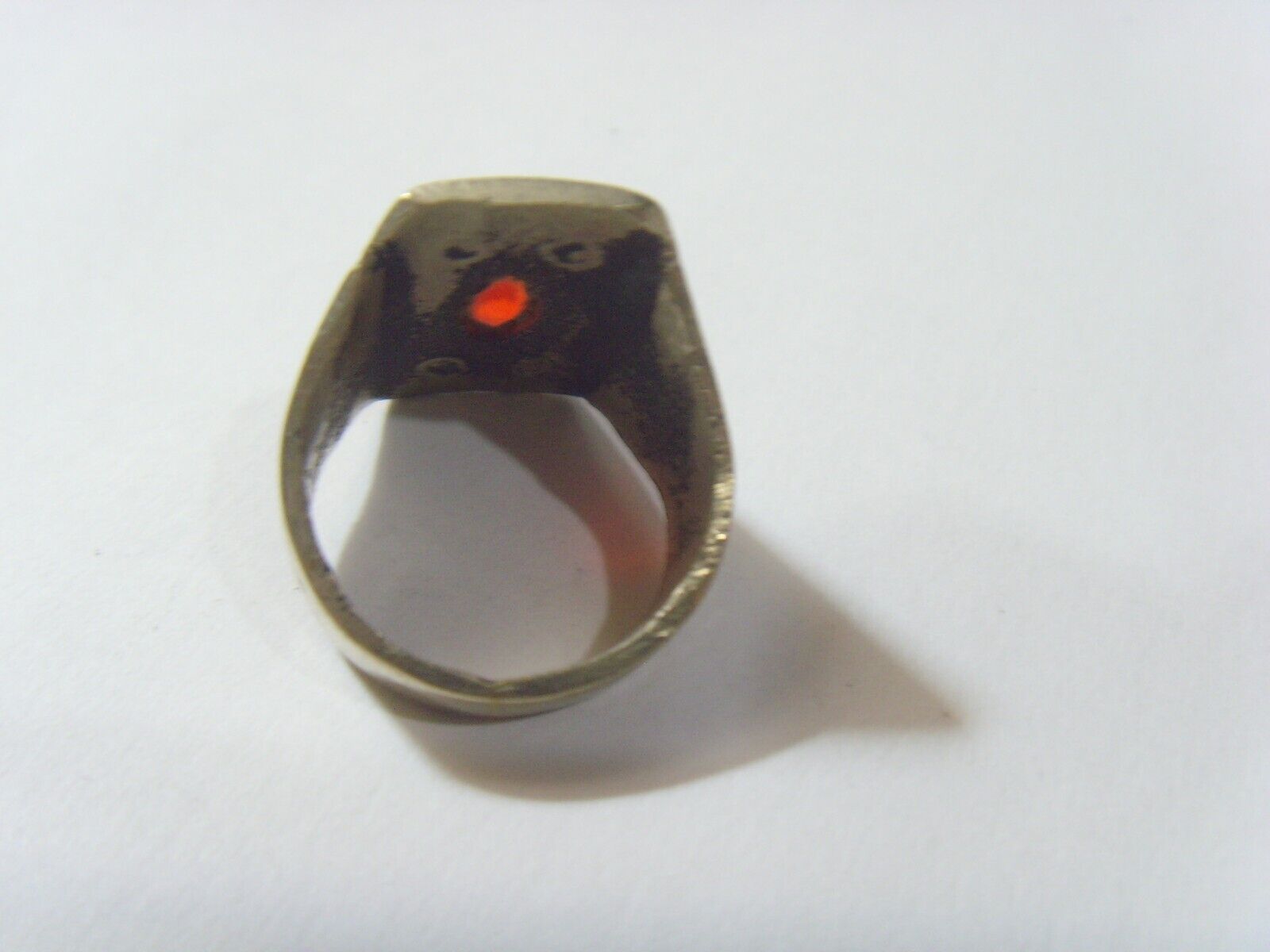 1800s antique Kazakh tribal brides wedding ring size 8.5 Central Asia 52263