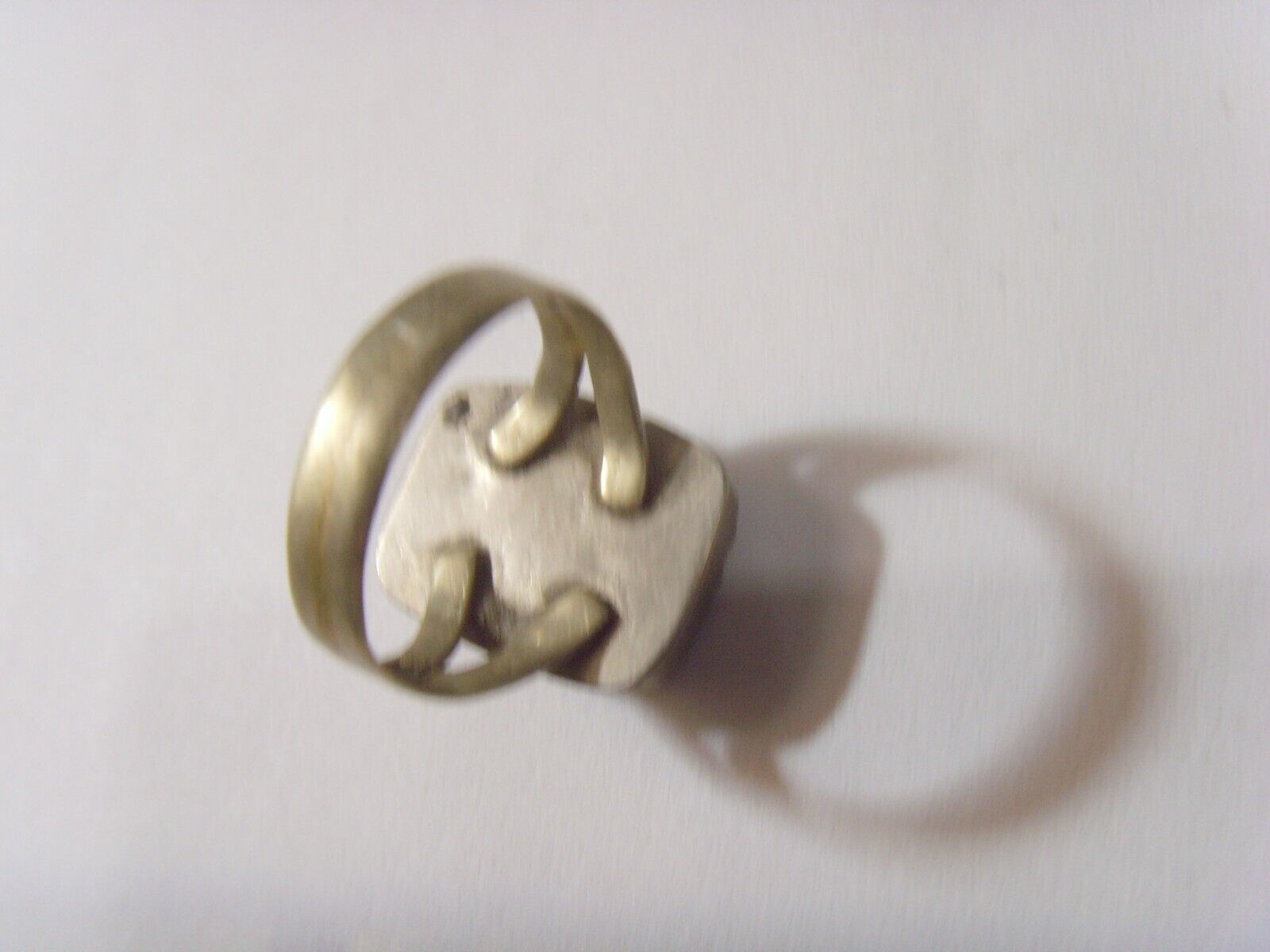 1800s antique nomadic tribal Black Nobility Onyx ring 11 size 52276