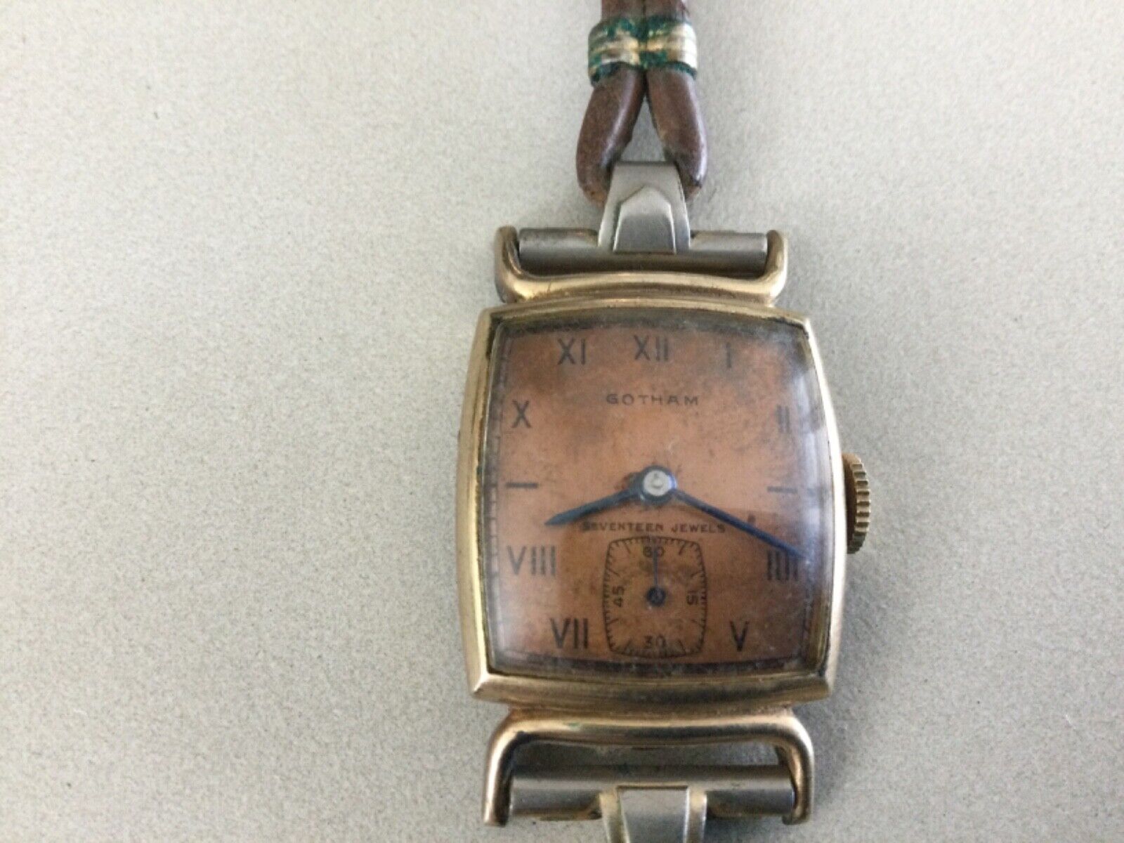 Estate Rare Gotham 10k Gold Filled Manual Wind Man's Watch 1900's