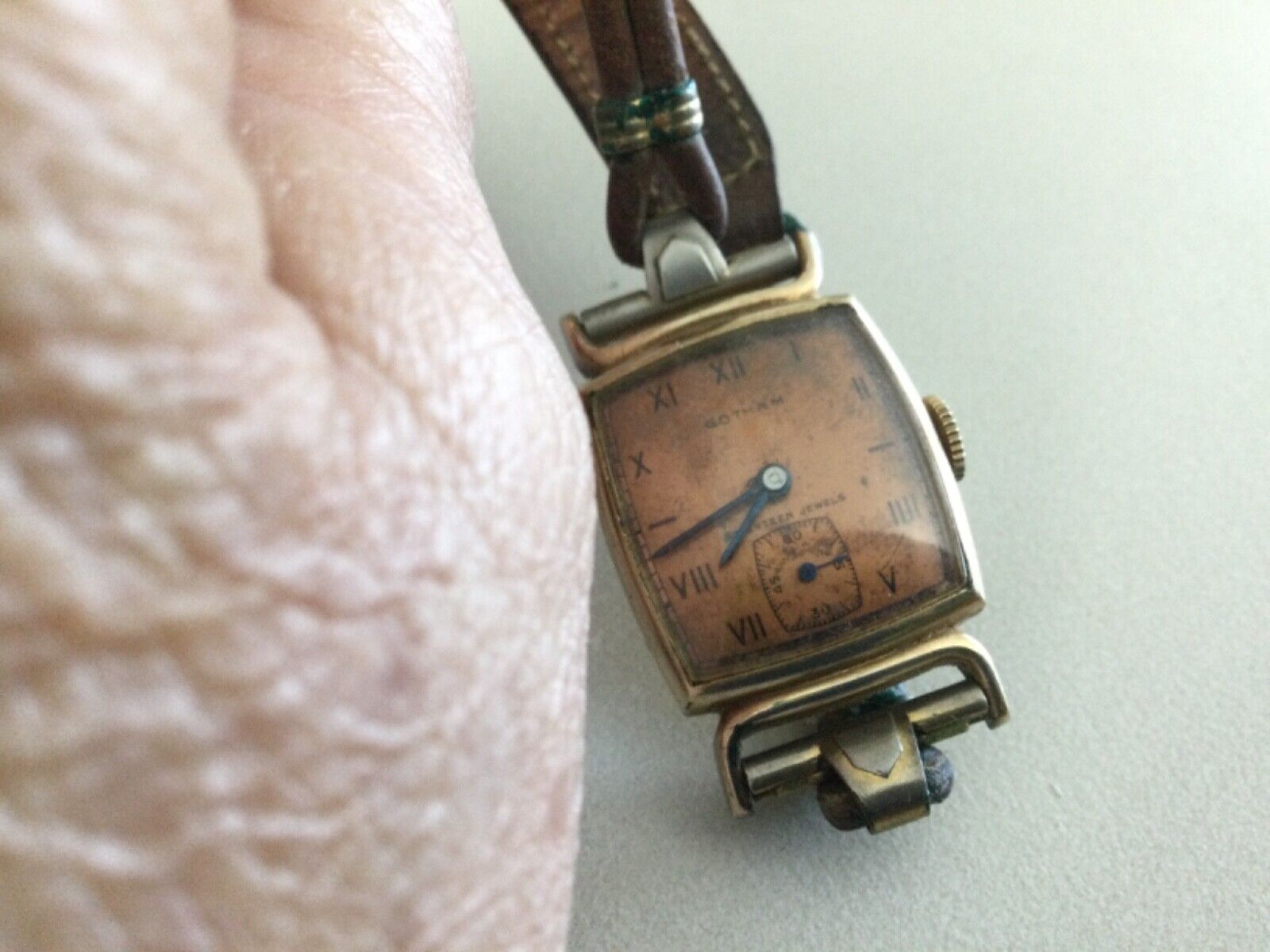 Estate Rare Gotham 10k Gold Filled Manual Wind Man's Watch 1900's