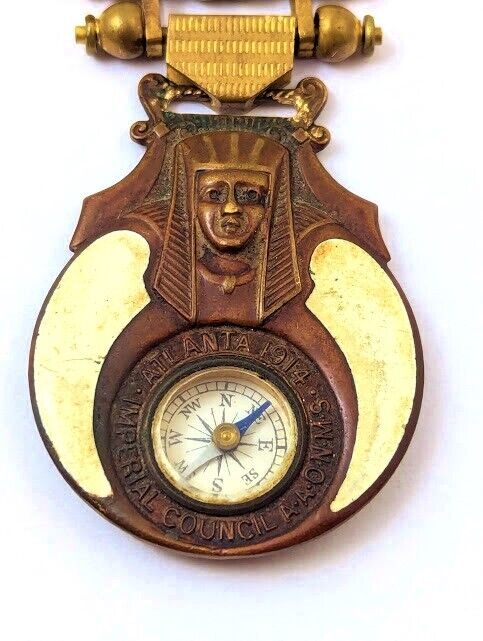 Victorian Watch Chain with Egyptian Fob, 1900's